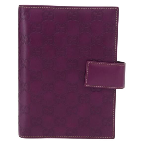 GUCCI GG Canvas Guccissima Day Planner Cover Purple 115241 2888 Auth yk20133A - Picture 13 of 16